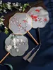 Chinese Style Products Chinese Tradition Round Fan Double-sided Embroidery Antique Suzhou Embroidery Fan Women R230804