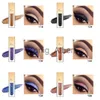 Тени для век Черный блеск для век для век Shimmer Eye Pigment Nude Makeup Водонепроницаемый фестиваль глаз Metallic Smokey Eyde Liquid Cosmetics x0804