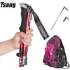 Trekkingstokken Wandelstok Ultralicht draagbaar Outdoor Fold Trekkingstokken Verstelbaar Anti-schok Telescopisch Camping Wandelen Trekking Stick HKD230804