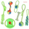 Brinquedos para mastigar para animais de estimação Algodão Trançado Ropetrumpet Chewers Tough Teething Chew Interactive Animal Cute Rope For Pets Puppy Playtime Dro Ot1Hp