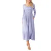 Casual Dresses Women's Elegant V-Neck Midi Dress with Cross Buttons 3 4 Sleeve A-Line Solid Color Party