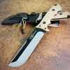 Falcon Outdoor Survival Straight Knife DC53 Satin Straight Point Blade Full Tang Micarta Handle Fixed Blade Knives With Kydex