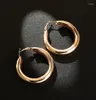 Hoop Earrings Fashion Circle For Women Gold Color Sliver Retro Punk Big Round Trend Jewelry Gifts