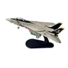 Самолеты Modle 1/100 ВМС США Grumman F-14 F14 F-14A Tomcat VF-84 Истребил истребительный самолет Металлическая военная игрушечная модель Diecast для коллекции или подарка 230803