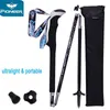 Lot de 2 bâtons de trekking Portable en fibre de carbone Trekking Pole Quick Lock Compact Pliant Tourisme Trail Running Bâton de marche 1 paire HKD230804