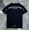 デザイナーメンズレディースTシャツ夏のルーズホースシュークロスプリントブランドCHプリントレター衣料品TシャツクラシッククラシックティーティーカジュアルクロメスハートシーX1NB＃