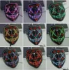 Halloween Effrayant Colplay Props LED Masque Halloween Mascarade Partie Masque LED Masques Visage Cosplay Costume Fournitures LT0128