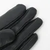 Fingerlose Handschuhe GO BALLISTIC YA aus echtem Schafsleder mit Fell am Handgelenk für Damen, Winter, hochwertiger Samt, winddicht, 230804