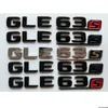Chroom Zwarte Letters Nummer Kofferbak Badges Emblemen Embleem Badge Sticker voor Mercedes Benz W166 C292 SUV GLE63s GLE63 S AMG241O283Z
