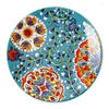 Plates Stoviglie In Ceramica Stile Bohemien Fiori Rotondi Bone China 6/8/10 Pollici Piatto Ciotola Cucina Domestica Forniture