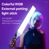 Blitzköpfe 65 cm LED RGB Videolicht Fernbedienung 3000K-6000K 39 Farben Studio PO Beleuchtungsleiste für Youtube TikTok Vlog