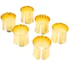 Tafelkleed 6 stks goud decor el servet gesp versieren eetkamer ring metalen ringen servetten houders decoratieve kamer