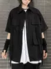 Camicie casual maschile xs-6xl 2023 uomini donne abbigliamento Yamamoto in stile Yamamoto Decostruito a maniche corte a maniche corta amanti