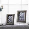 Frames Modern Creatief Licht Luxe Leer Bedekt Metalen Fotolijst Nachtkastje Wijnkast Kantoor Decoratie Verjaardagsfeestje Cadeau