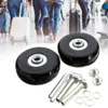 Bag Parts Accessories 24PcsSet Suitcase Axles Dia40mm50mm60mm Silent Travel Luggage Wheels Casters Repair Replacement 230804