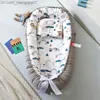 Bassinets Cradles Portable Baby Nest Playpen Cradle Cradle Новорожденный детский матрас двойной бас -троллейбус с туристической сумкой Z230804