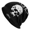 Boinas Nails Hardcore Punk Band White Skull Bonnet Sombreros Knit Hat Otoño Invierno Skullies Gorros Unisex Hombres Mujeres Adulto Warm Cap