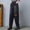 Jeans femme automne 2023 coupe ample grande taille corps amincissant all-match Harlan pantalons et pantalons pour femmes