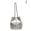 Evening Bags Versatile Paillette Handbags For Women Party Shoulder Metal Chain Luxury Medium Size Crossbody Designer Fashion 230824