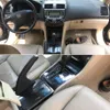 Honda Accord 2002-2007 내부 중앙 제어판 도어 핸들 3D 5D 탄소 섬유 스티커 데칼 자동차 스타일 액세서리 2376