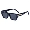 Sunglasses DOISYER 2023 Arrival Designer Luxury Custom Fashion Vintage Ladies Square Small Rectangle Men Shades