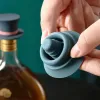 Rolhas de vinho de silicone reutilizáveis tampas de garrafa de vinho plugue selador a vácuo rolha de garrafa de cerveja de champanhe para ferramentas de bar de cozinha au04