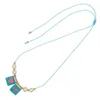 Pendant Necklaces Rice Bead Necklace Cross Heart Shape Fashion Hand Weaving Bohemia Adjustable Beaded Bracelet