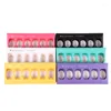 Gift Wrap 100Pcs/Lot Colorful Transparent PVC Cardboard Macaron Box 6 Cake Biscuit Wholesale