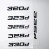 Nero 316d 320d 325d 328d 330d 335d Emblema Posteriore Numero Lettere Distintivi per BMW Serie 3 E90 E46 E91 E92 E93 F30 Accessori Auto2669