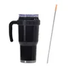 40oz Tumbler with Handle and Straw Large Capacity Sliding Lid for Hot and Cold Beverage HKD230803