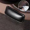 Nova joelheira de couro para interior do carro travesseiro confortável almofada elástica memória espuma universal coxa suporte acessórios 18x8.2cm