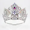 Haarspeldjes Bruid Bruiloft Kronen En Tiara's Grote Barokke Prinses Diadeem Glanzende Strass Hoofdbanden Voor Vrouwen Verjaardagsfeestje Sieraden