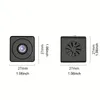 1080p trådlös säkerhet WiFi -kamera: Kompakt bärbar med rörelsedetektering, nattvision, realtidsvy, mer - perfekt för hem, kontor