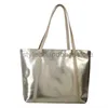 Shoulder Bags Silver Commuter Tote Bag 2023 Summer New Trendy and Fashionable Small Pack for Women Large Capacity Simple One Shoulder Largestylishhandbagsstore