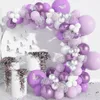 Autres fournitures de fête d'événement papillon violet ballon guirlande arche Kit décor de fête d'anniversaire bébé douche Globos fille anniversaire Ballon décoration faveurs de mariage 230804