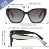 Sunglasses Large Frame Cat Eye Wide Leg Color-block Design Ladies Trend Personality Street Pography Props Glasses Eyewear