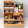 Pencil Cases Pen Holder Nordic Ins Storage Box Creativity Office Desk Stationery Wooden Large Capacity Rack Book 230804