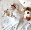 Teppiche 85 x 3 cm Bär-Stickerei-Pad, abnehmbarer runder Baumwollteppich, Bodenteppiche, geborenes Baby, Krabbelmatte, weicher Reißverschluss, Spielmatten für Kinderzimmer, 230803