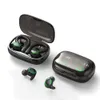Trådlösa hörlurar, Bluetooth-hörlurar, öronmonterad Bluetooth, 5.3 Digital display, intelligent brusreducering, IPX5 vattentät, långvarig och bekväm att bära