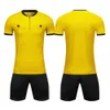 Autres articles de sport Ensemble de maillot de football pour arbitre professionnel Uniforme de football pour adulte Manches courtes Chemise de juge à demi-fermeture à glissière Short à trois poches 230803