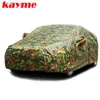 Bâches de voiture camouflage imperméables housse de protection solaire extérieure pour voiture réflecteur poussière pluie neige protection suv berline full335e