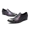 Kleid Schuhe Sommer Atmungsaktive Plaid Echt Leder Männer Splitter Metall Kappe Business Büro Formale Faulenzer Zapatos Para Hombres