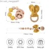 Fopspeen Houders Clips # Een baby Ratelslang houten ring bed speelgoed tand fopspeen clip keten naam siliconen fopspeen ketting konijn oor voor zuigelingenvoeding Z230804