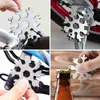 Narzędzia Universal Portable 18-in-1 EDC TO Snowflake Kutek Multi-Tool Narzędzia ze stali nierdzewnej Ustaw wielofunkcyjne narzędzia ręczne ręczne narzędzie HKD230804