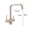 Kitchen Faucets Faucet With Filtered Water Filter Taps Double Bend Right Angle Brass Made Drinking Sink Tap