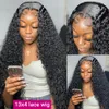 HD Deep Wave 13x6 Lace Frontal Wig 30 40 Polegada 250% Encaracolado 360 Full Lace Front 5x5 Peruca sem cola pronta para usar para cabelo humano feminino