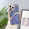 I15 Luxury Plating Marble Chockproof Cases For iPhone 15 Plus 14 Pro Max 13 12 11 X XR XS 8 7 Kromad elektropläterad spetsblomma Soft TPU IMD Stone Rock Phone Back Cover Cover