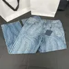 Męskie dżinsy Drobne łatki to modne spodnie marki damskie luźne spodnie H3S70018
