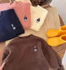 Pullover Kids' Sweater Autumn Boys and Girls Cartoon Sweater Baby Low Collar Bear Sweater Trendy Net Red Fashion 230803