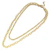 Kedjor Minamamastainless Steel Multi-Layer Spiral Figaro Link Chain Necklace For Women Choker Collar Hip Hop smycken gåva